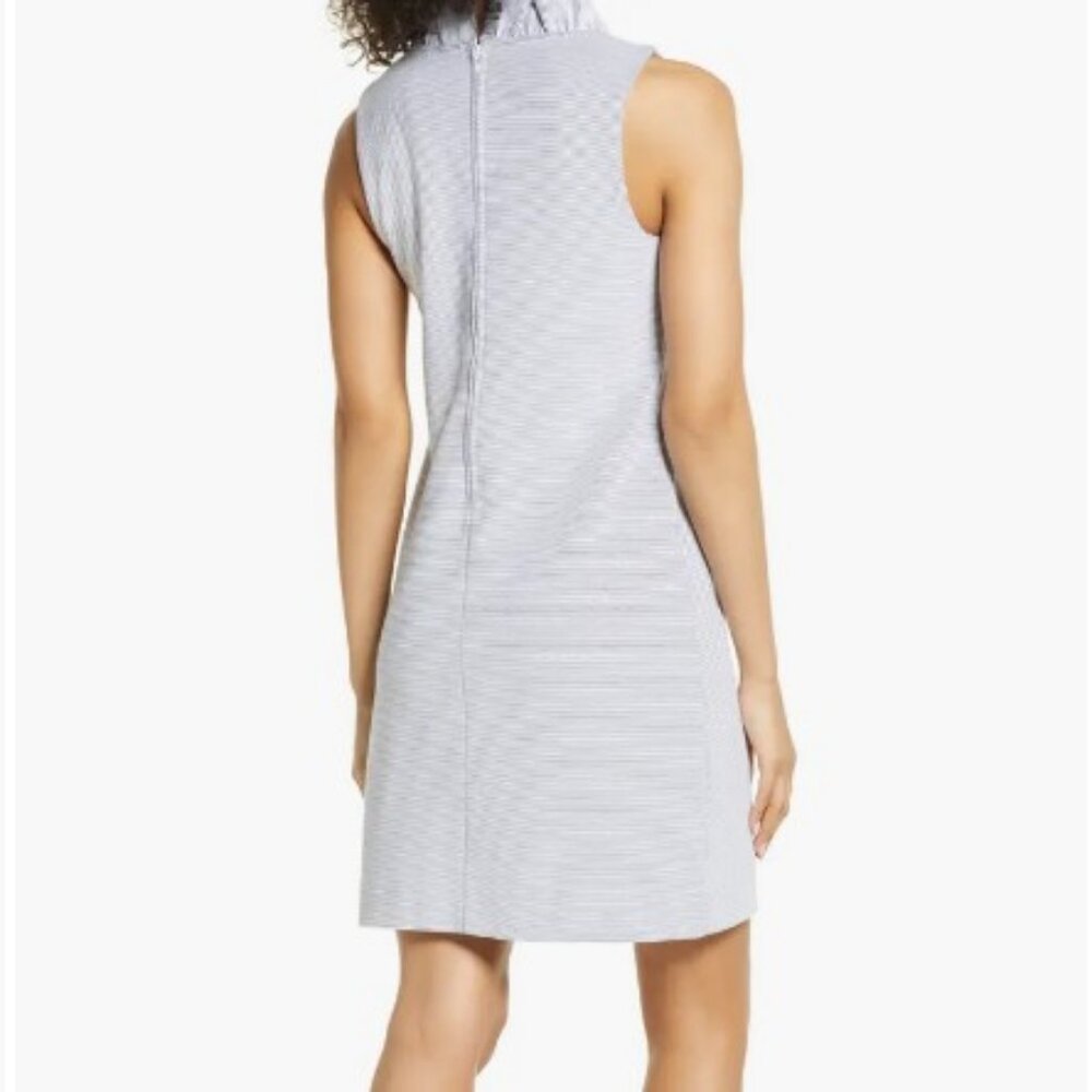 Lilly Pulitzer Tisbury Sleeveless Shift Dress Lucky Catch Stripe M True Navy - Picture 5 of 16